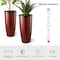 Glitzhome® Oversized Gradient Faux Ceramic Tall Plastic Planters, 2ct.